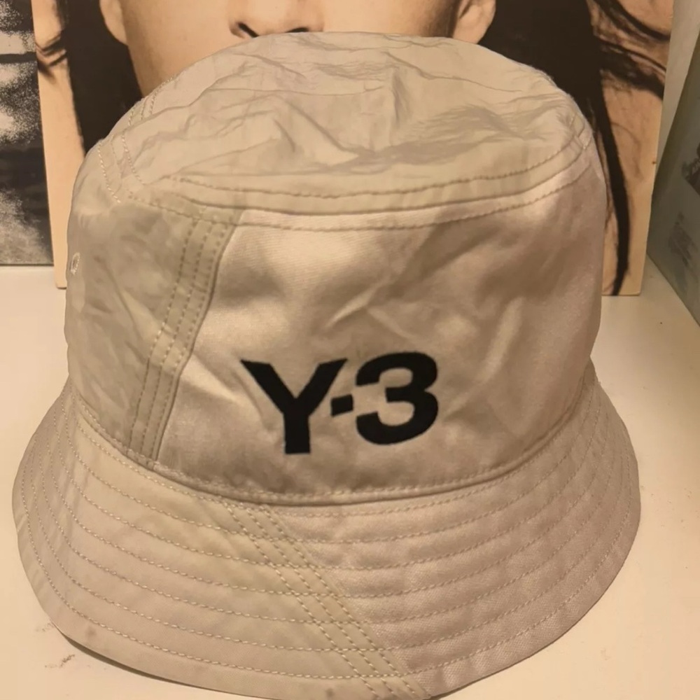Y-3 Cream Bucket Hat